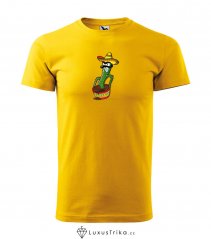 Pánské tričko Mr. Kaktus žluté
