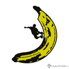 Dámské tričko Banana skate bílé