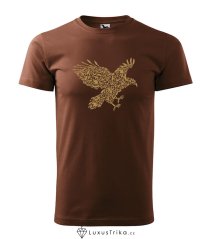 Pánské tričko Eagle silhouette čokoládové