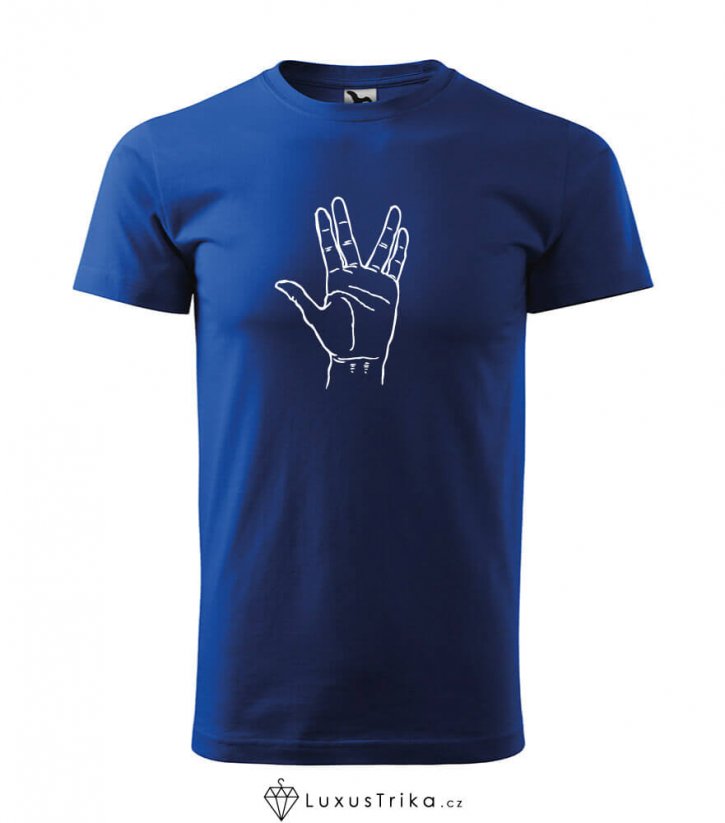 Pánské tričko SpokGreeting královská modrá - Velikost: L