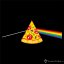 Pánské tričko The Dark Side of the Pizza černé - Velikost: XL