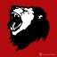 Dámské tričko Roaring Lion červené - Velikost: S