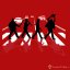 Pánské tričko Abbey Road Killers červené - Velikost: L