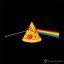 Dámské tričko The Dark Side of the Pizza černé - Velikost: XL