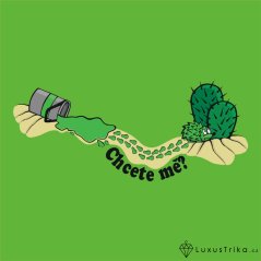 Dětské tričko Chcete mě? apple green
