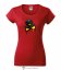 Dámské tričko Bird-ish červené - Velikost: M
