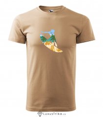 Pánské tričko Surfing Oasis písková