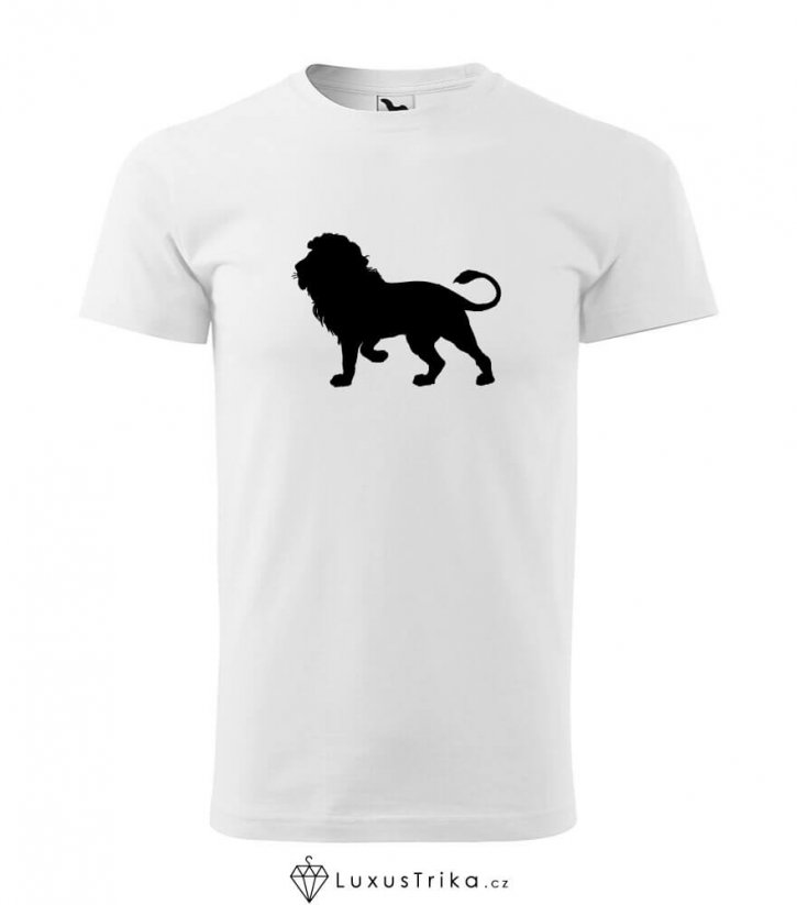 Pánské tričko LionKing bílé - Velikost: M