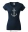 Dámské tričko Kotva námořní modrá - Velikost: XS