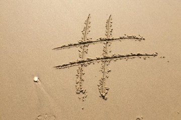 Trička s hashtagy