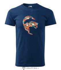 Pánské tričko Foxy Bloom půlnoční modrá