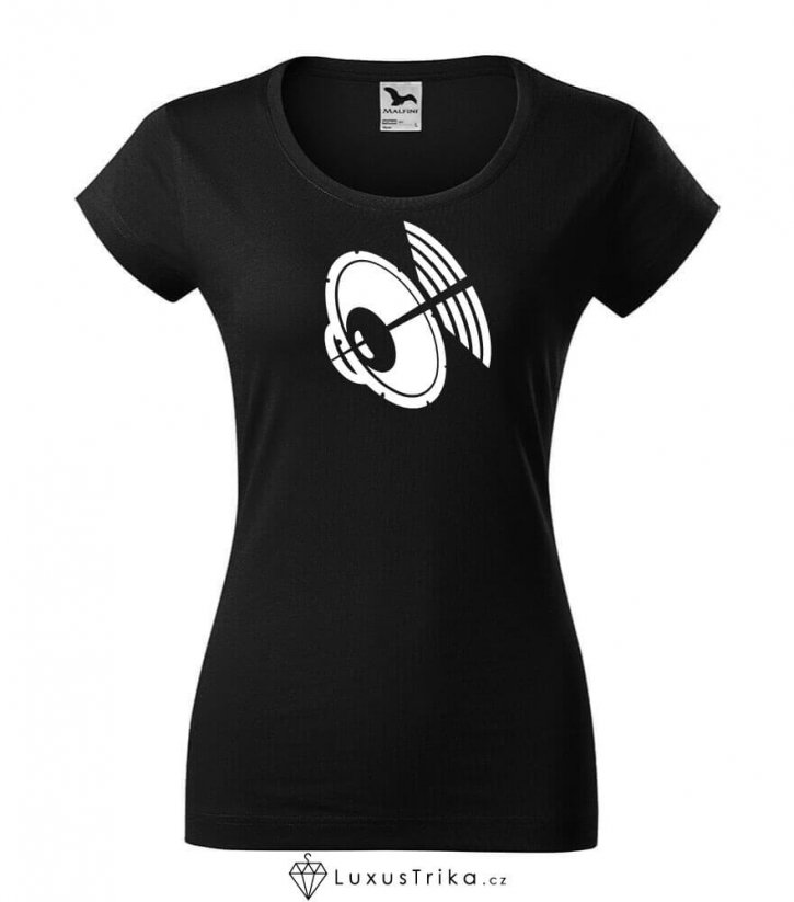 Dámské tričko Repro černé - Velikost: M