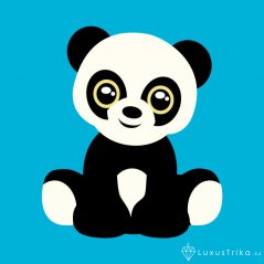 Dětské tričko Panda tyrkysové