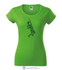 Dámské tričko Tennis Mosaic apple green