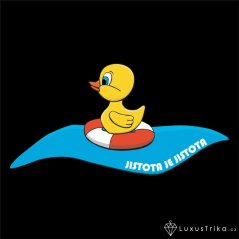 Dámské tričko Jistota je jistota černé