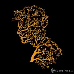 Originální motiv Tree Face černé