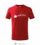 Dětské tričko Xmas dog sled červené - Velikost: 110 cm/ 4 roky