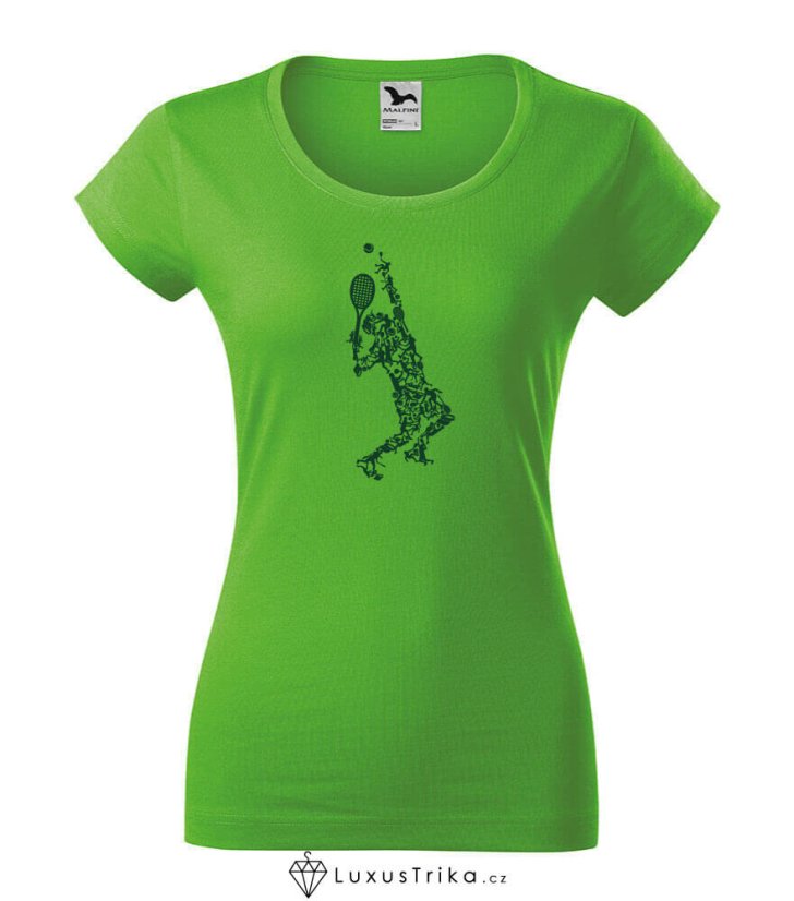 Dámské tričko Tennis Mosaic apple green