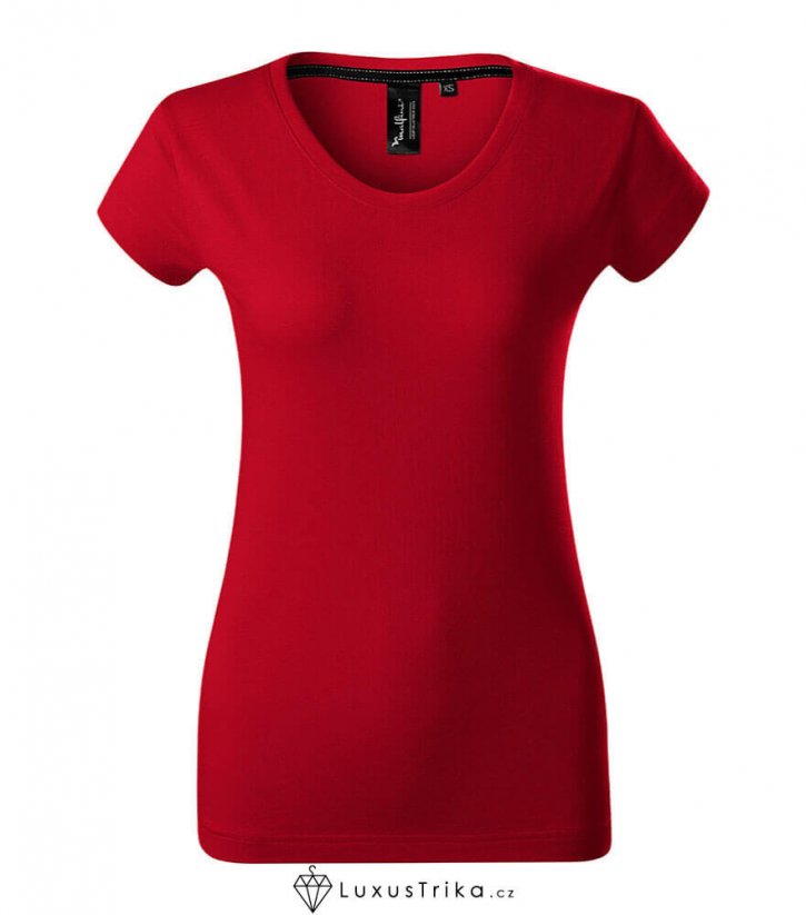 Dámské tričko EXCLUSIVE bez potisku - Barva produktu: Formula red, Velikost: XXL