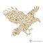 Dámské tričko Eagle silhouette bílé - Velikost: XS