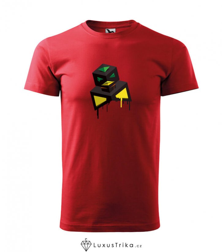 Pánské tričko Bird-ish červené - Velikost: XS